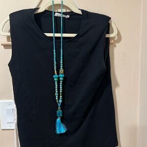 Turquoise handmade necklace 20in